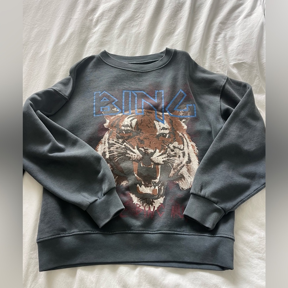 Anine Bing print logo crewneck sweatshirt - Picture 4 of 7